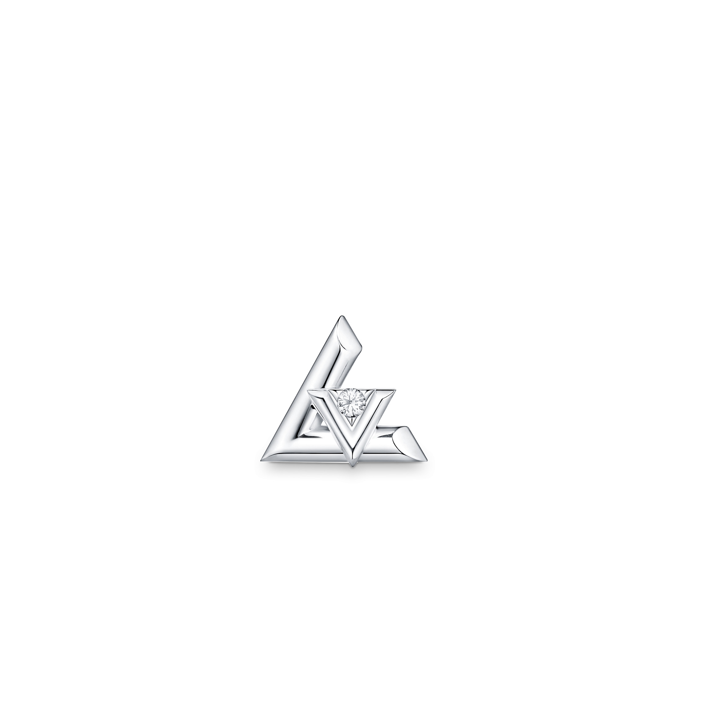 l0vis vvtt0n lv volt one stud, white gold and D1am0nd - per uni q96970
